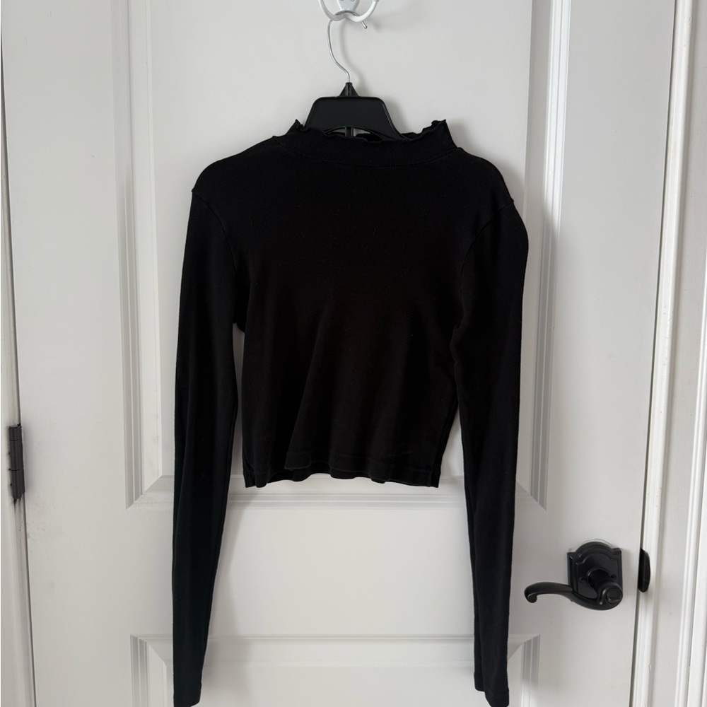 Brandy Melville Black Mock Neck